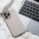 White leather case for iPhone 16 Pro Max
